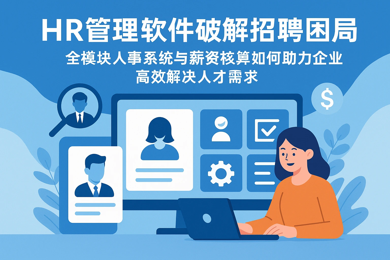 HR管理软件破解招聘困局：全模块人事系统与薪资核算如何助力企业高效解决人才需求