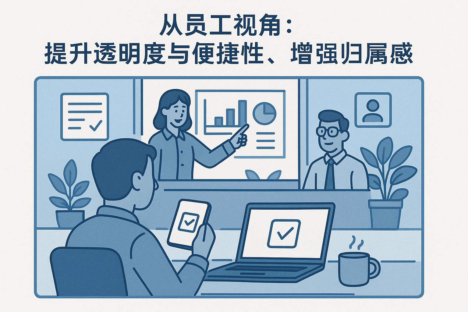 2. 从员工视角：提升透明度与便捷性，增强归属感