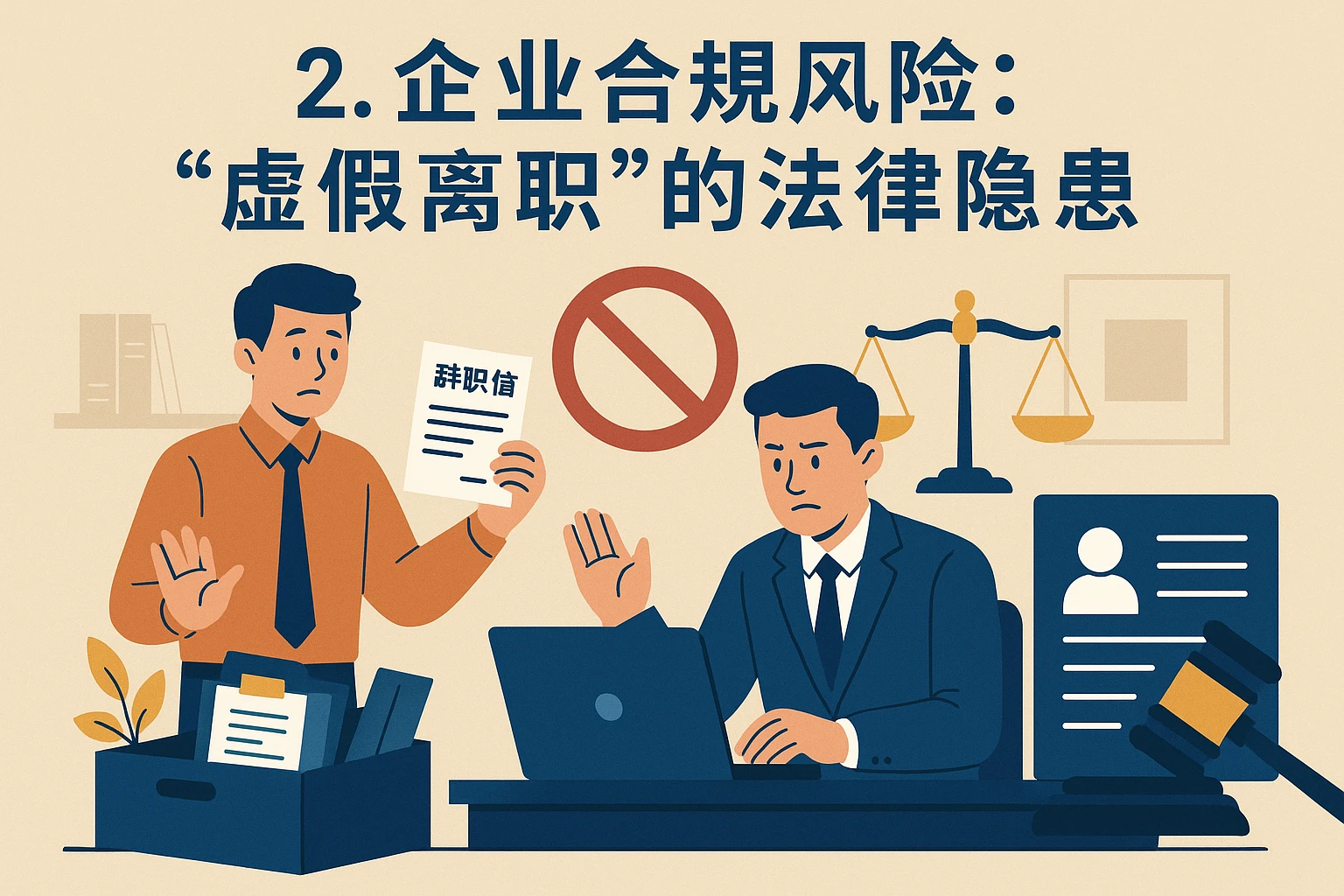 2. 企业合规风险：“虚假离职”的法律隐患