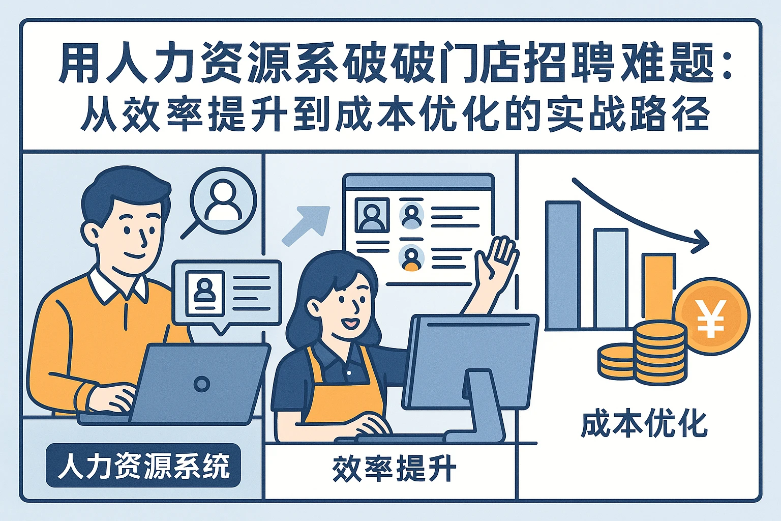 用人力资源系统破解门店招聘难题：从效率提升到成本优化的实战路径