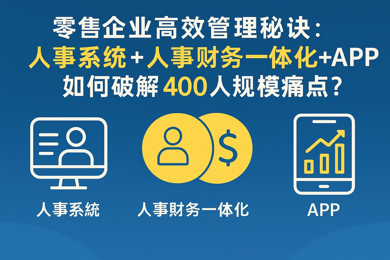 零售企业高效管理秘诀:人事系统+人事财务一体化+APP如何破解400人规模痛点?