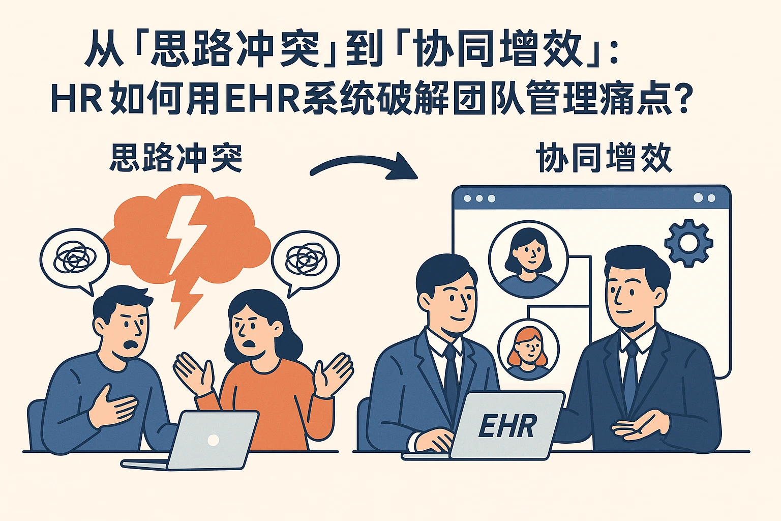 从「思路冲突」到「协同增效」:HR如何用EHR系统破解团队管理痛点?