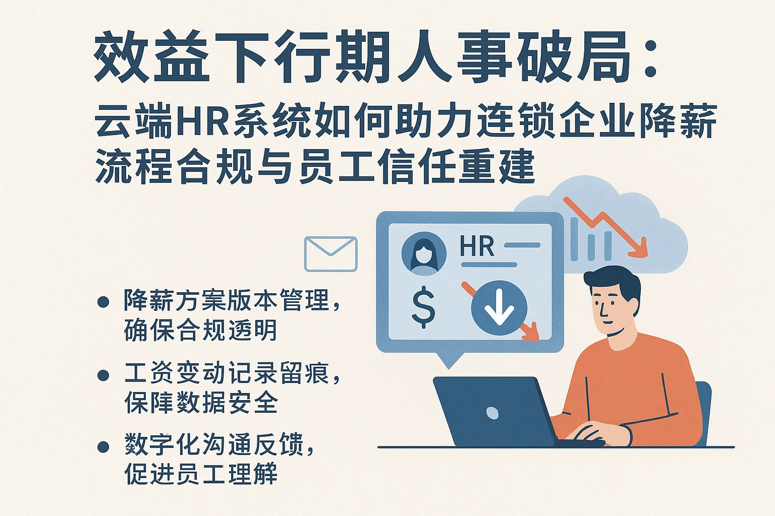 效益下行期的人事破局：云端HR系统如何助力连锁企业降薪流程合规与员工信任重建