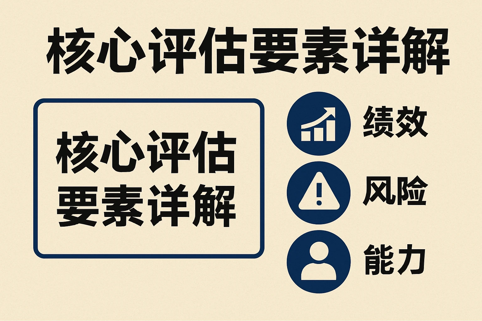 核心评估要素详解