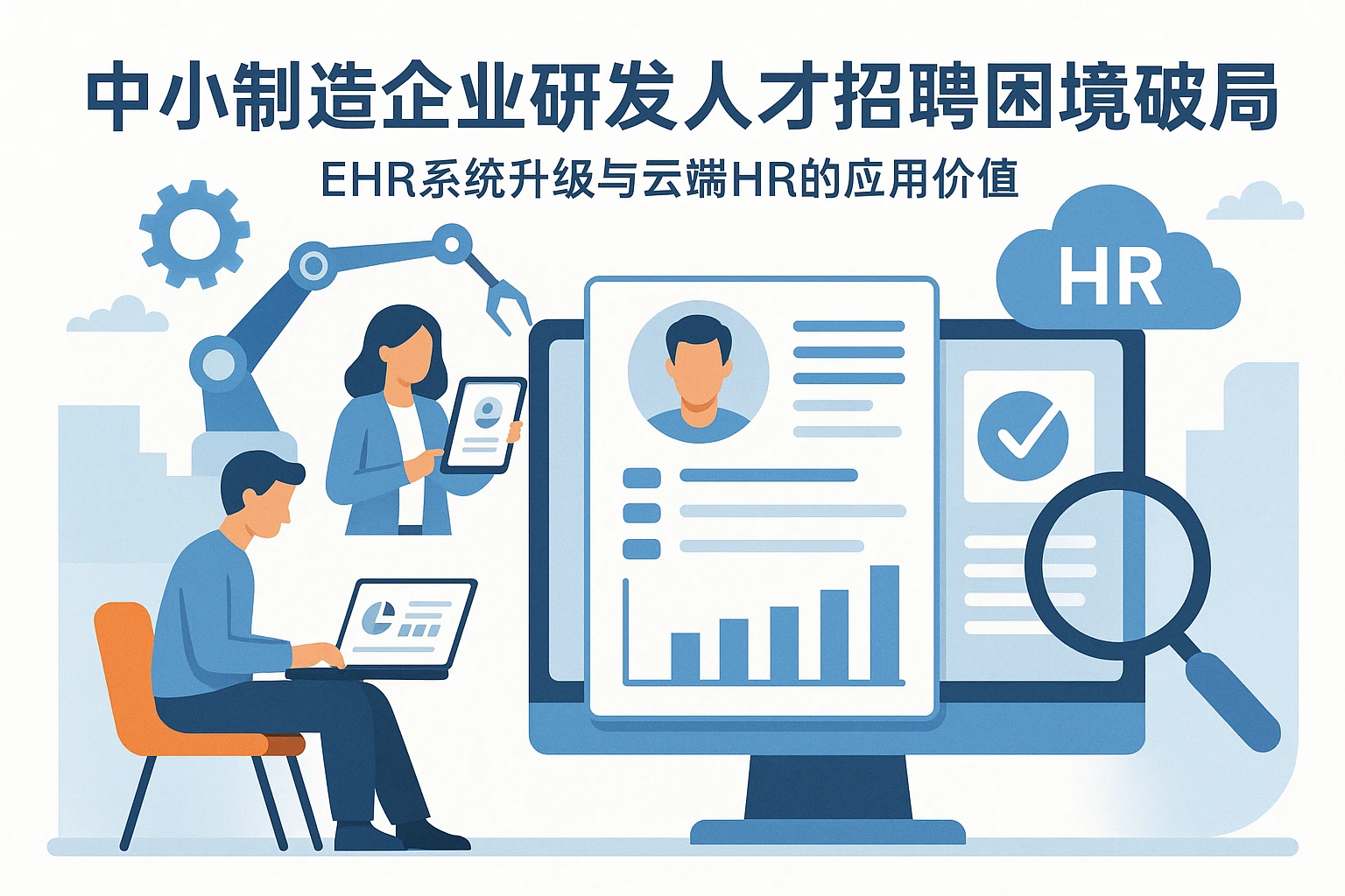 中小制造企业研发人才招聘困境破局：EHR系统升级与云端HR的应用价值