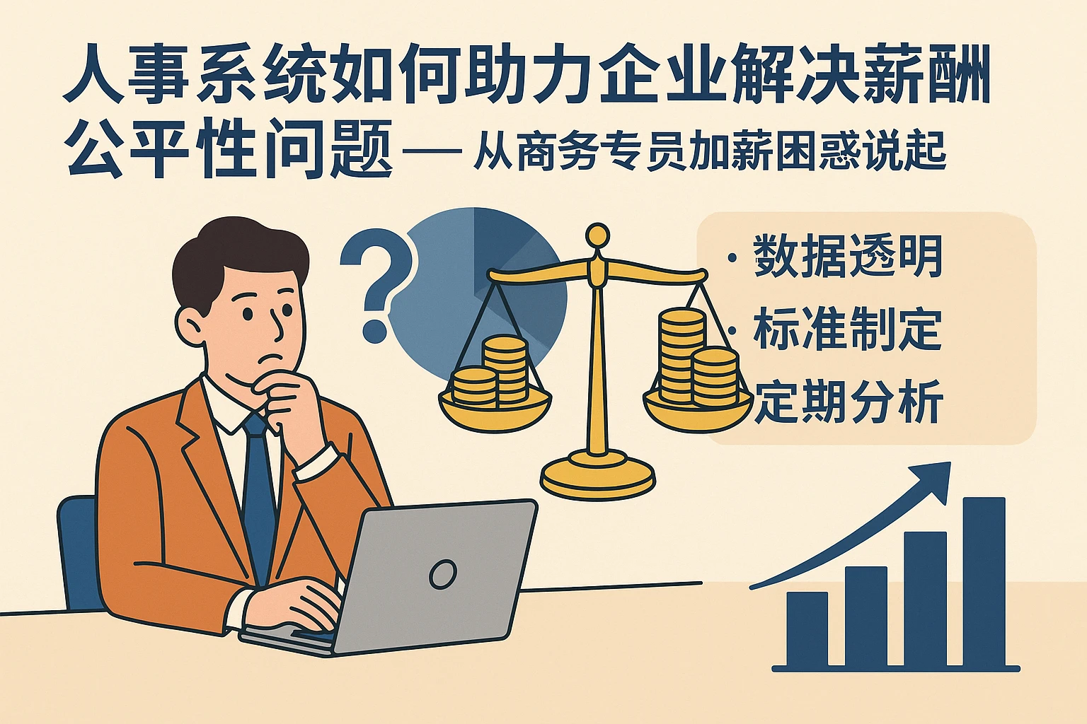 人事系统如何助力企业解决薪酬公平性问题——从商务专员加薪困惑说起