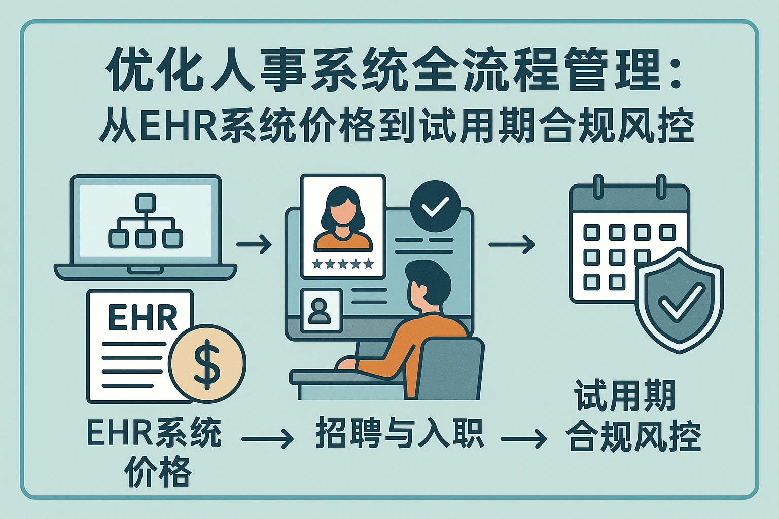 优化人事系统全流程管理：从EHR系统价格到试用期合规风控