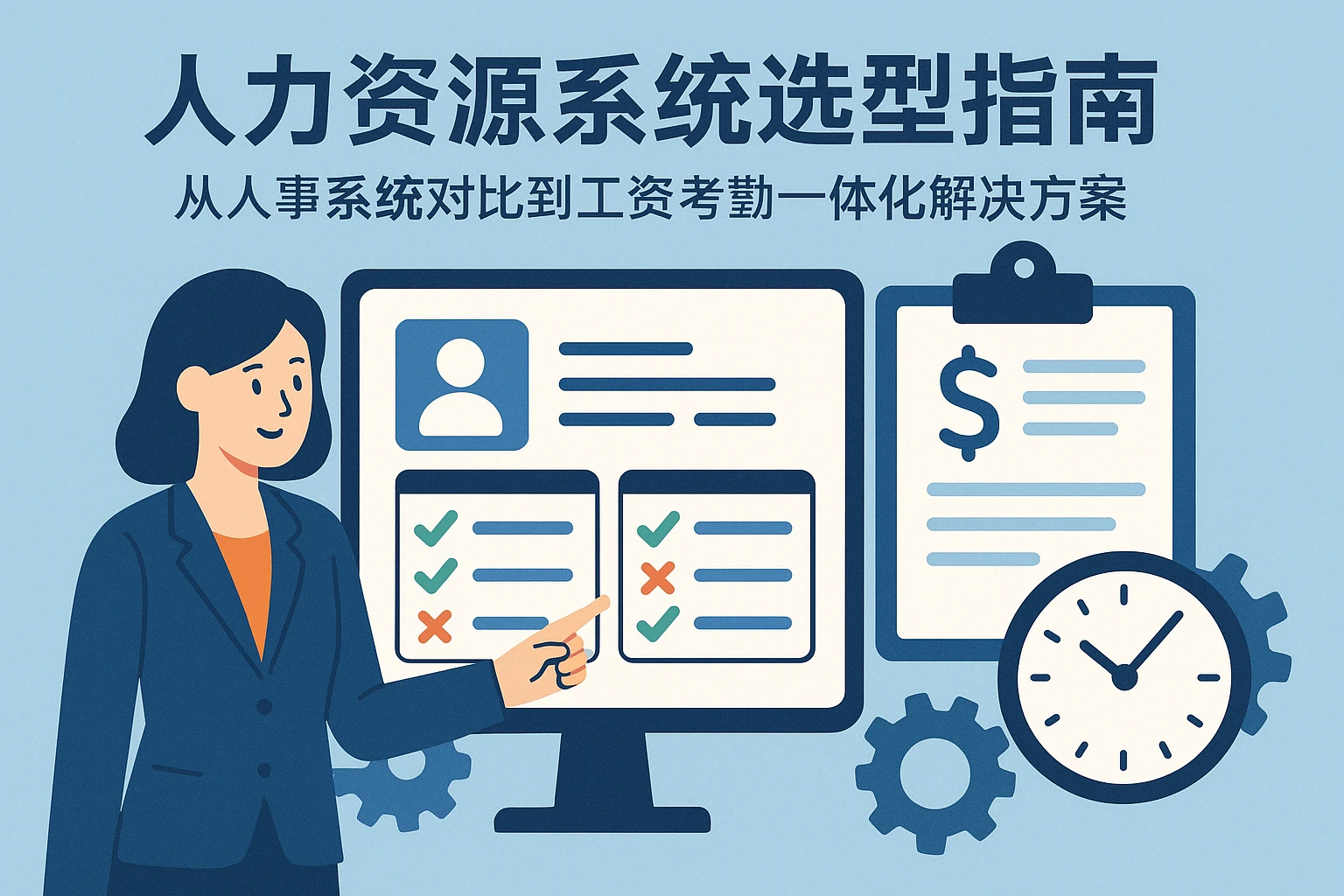 人力资源系统选型指南：从人事系统对比到工资考勤一体化解决方案