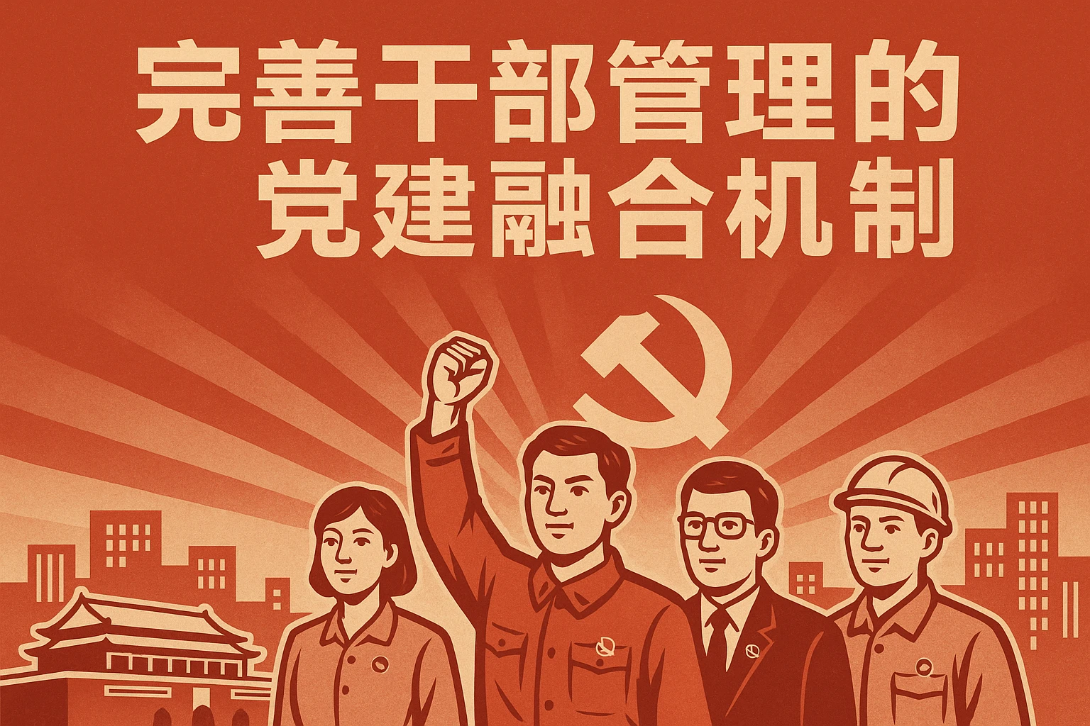 完善干部管理的党建融合机制