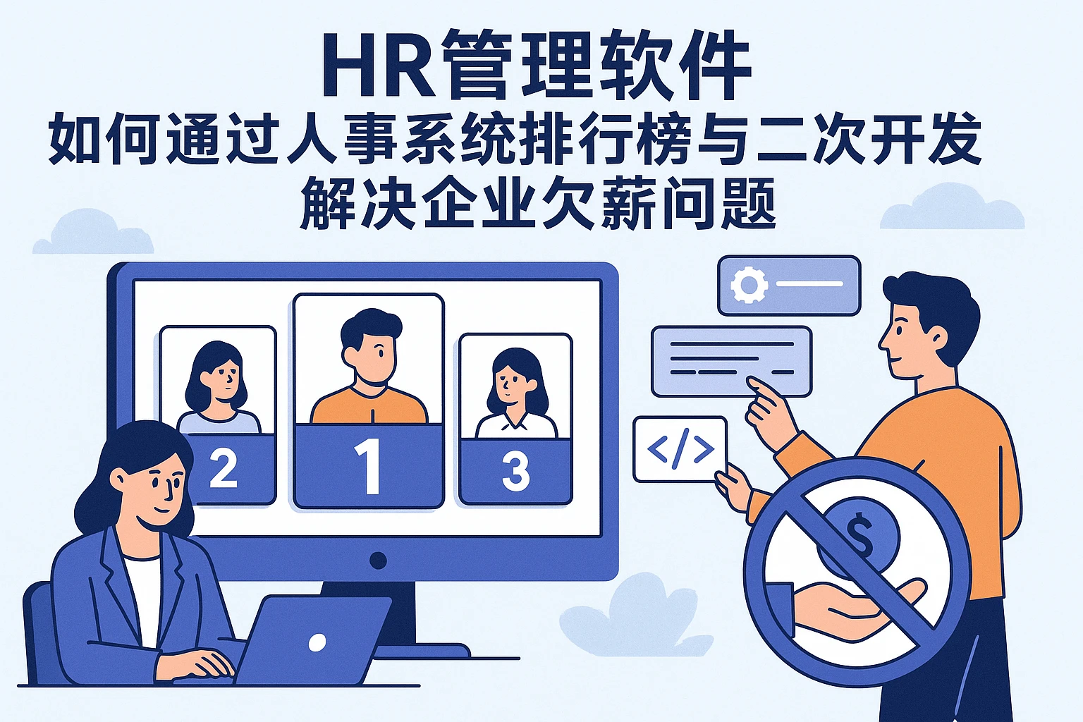 HR管理软件如何通过人事系统排行榜与二次开发解决企业欠薪问题