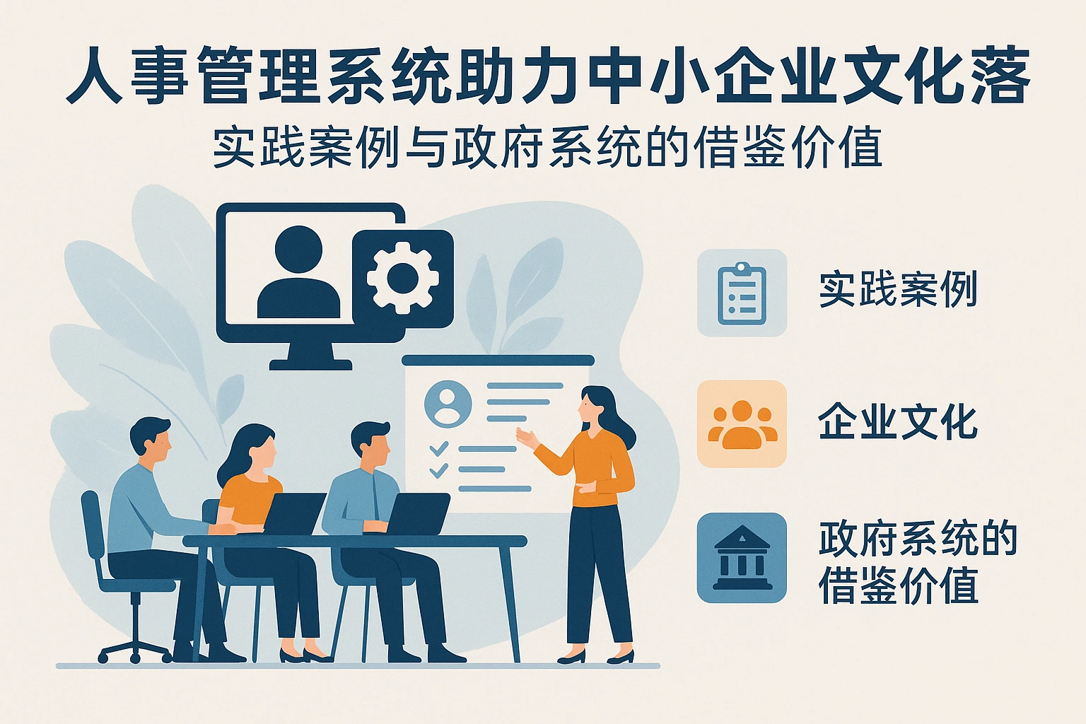 人事管理系统助力中小企业文化落地：实践案例与政府系统的借鉴价值