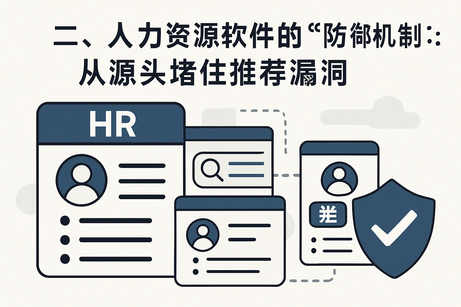 二、人力资源软件的“防御机制”:从源头堵住推荐漏洞
