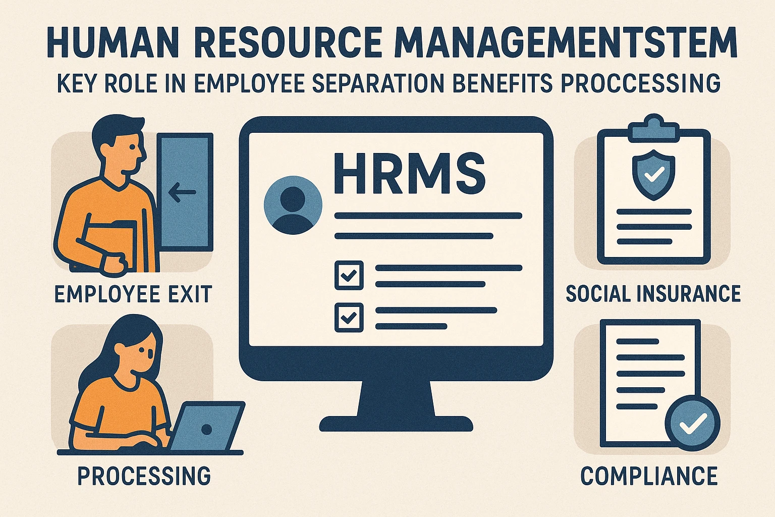 人力资源管理系统在员工离职社保处理中的关键作用