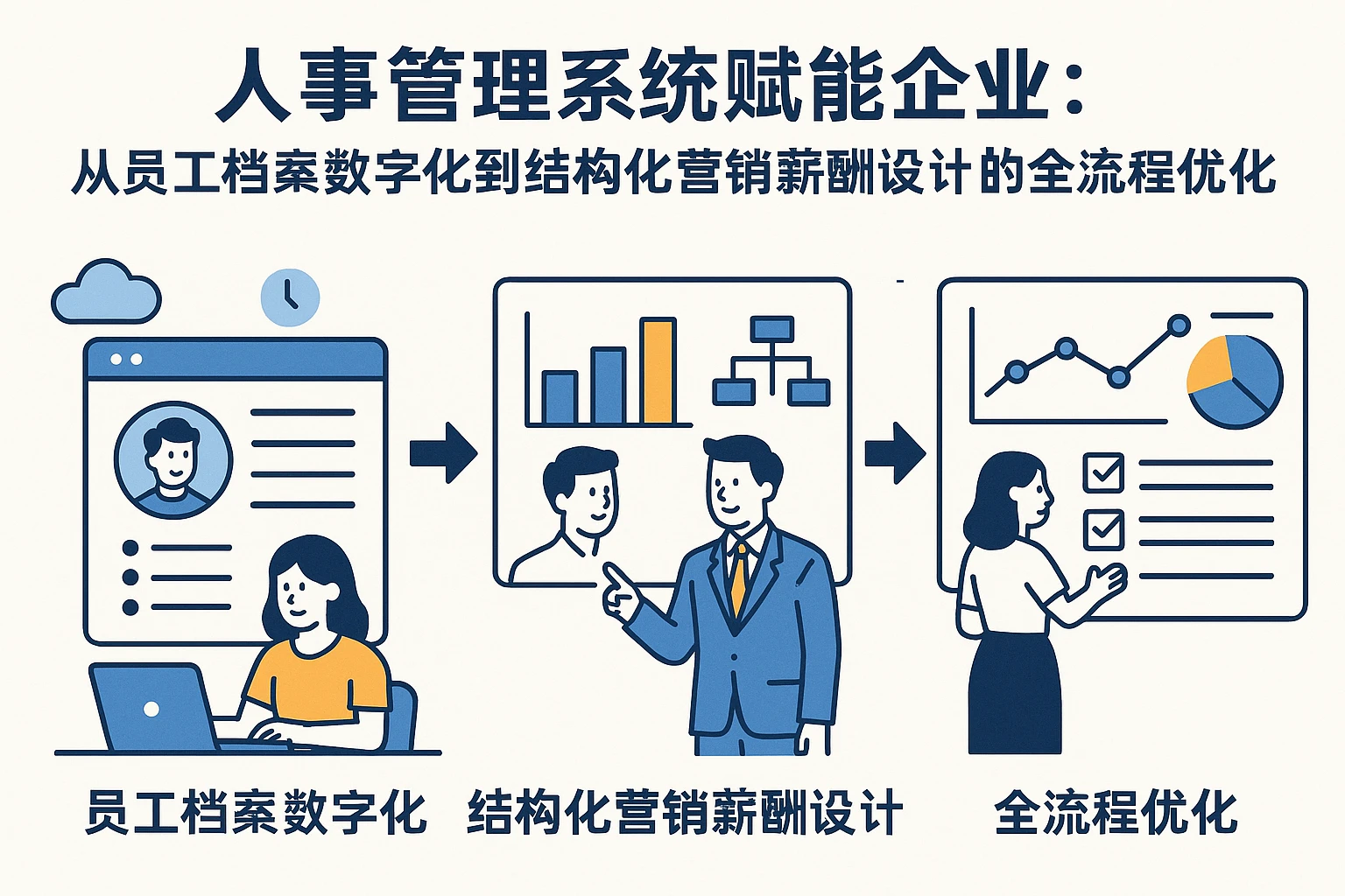 人事管理系统赋能企业：从员工档案数字化到结构化营销薪酬设计的全流程优化