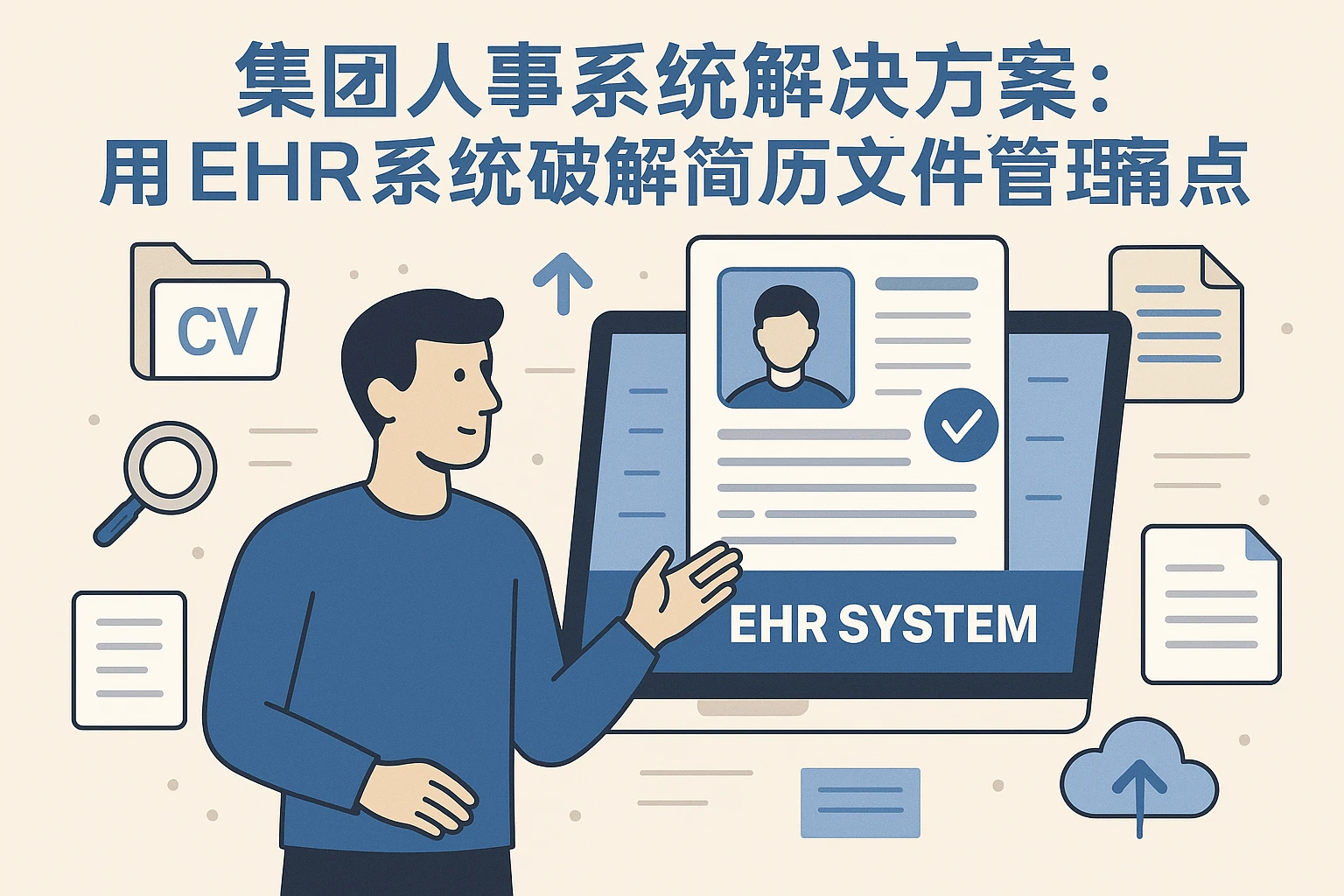 集团人事系统解决方案：用EHR系统破解简历文件管理痛点