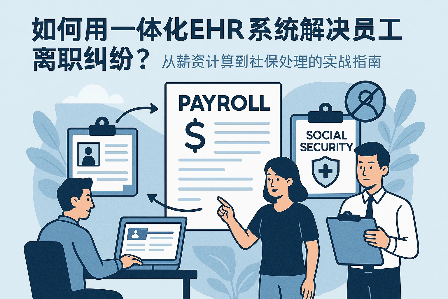 如何用一体化EHR系统解决员工离职纠纷？从薪资计算到社保处理的实战指南