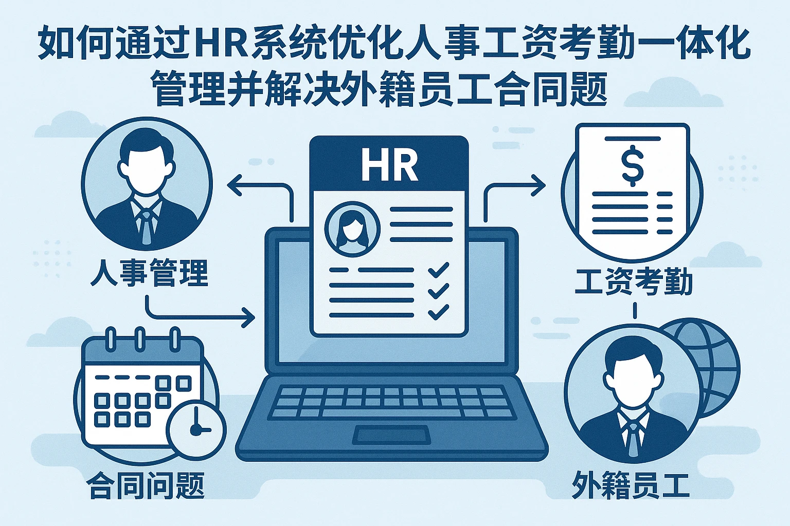 如何通过HR系统优化人事工资考勤一体化管理并解决外籍员工合同问题