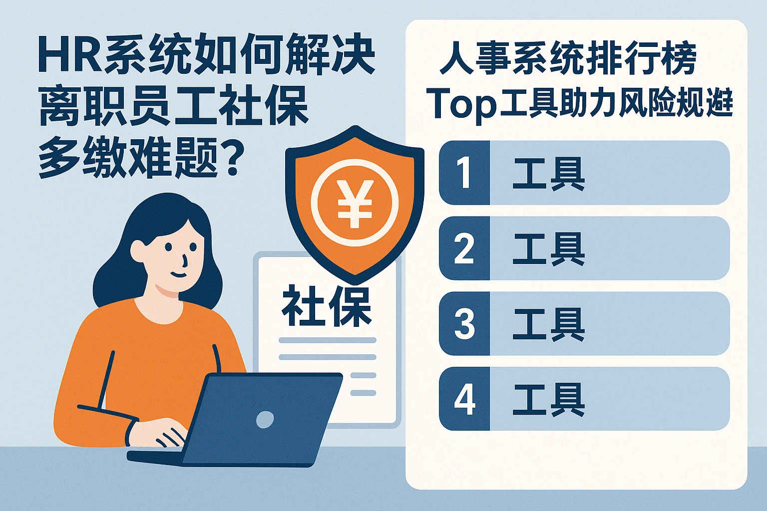 HR系统如何解决离职员工社保多缴难题？人事系统排行榜Top工具助力风险规避