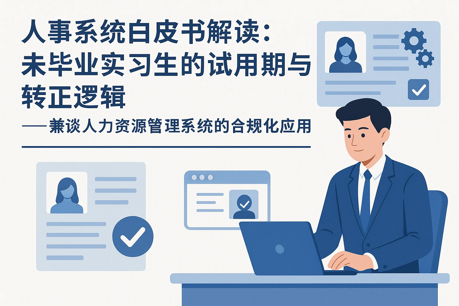 人事系统白皮书解读:未毕业实习生的试用期与转正逻辑——兼谈人力资源管理系统的合规化应用