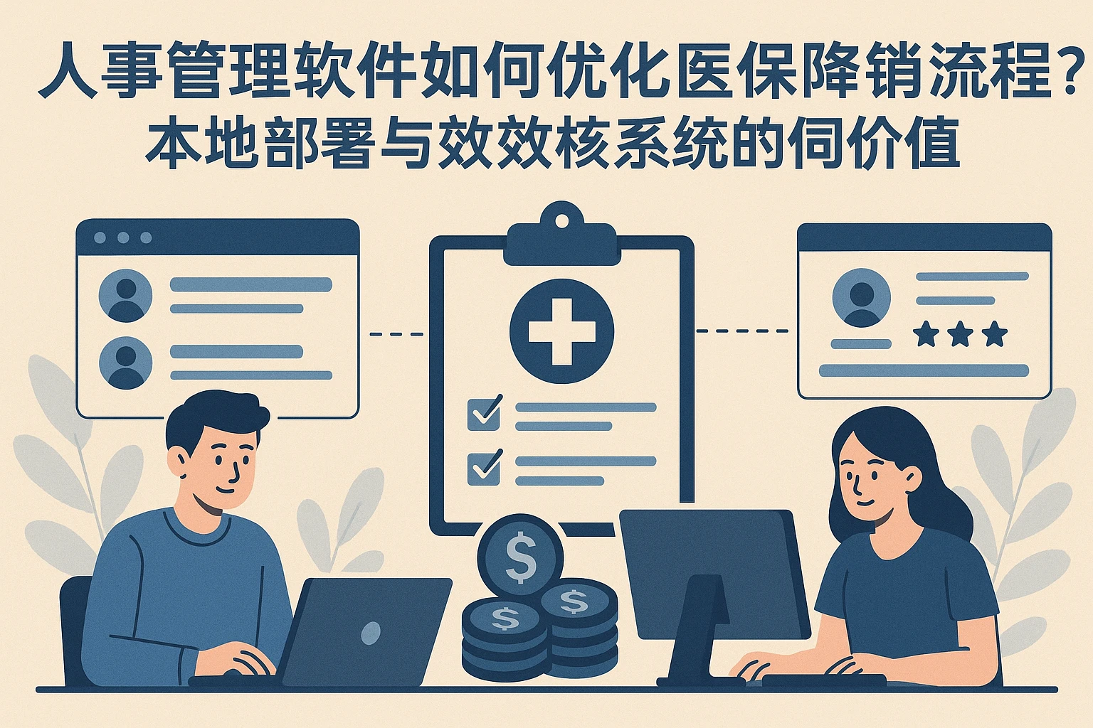 人事管理软件如何优化医保报销流程？本地部署与绩效考核系统的协同价值