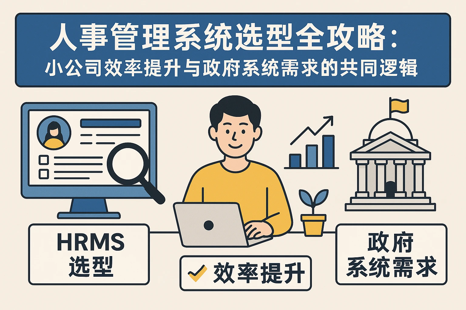 人事管理系统选型全攻略：小公司效率提升与政府系统需求的共同逻辑