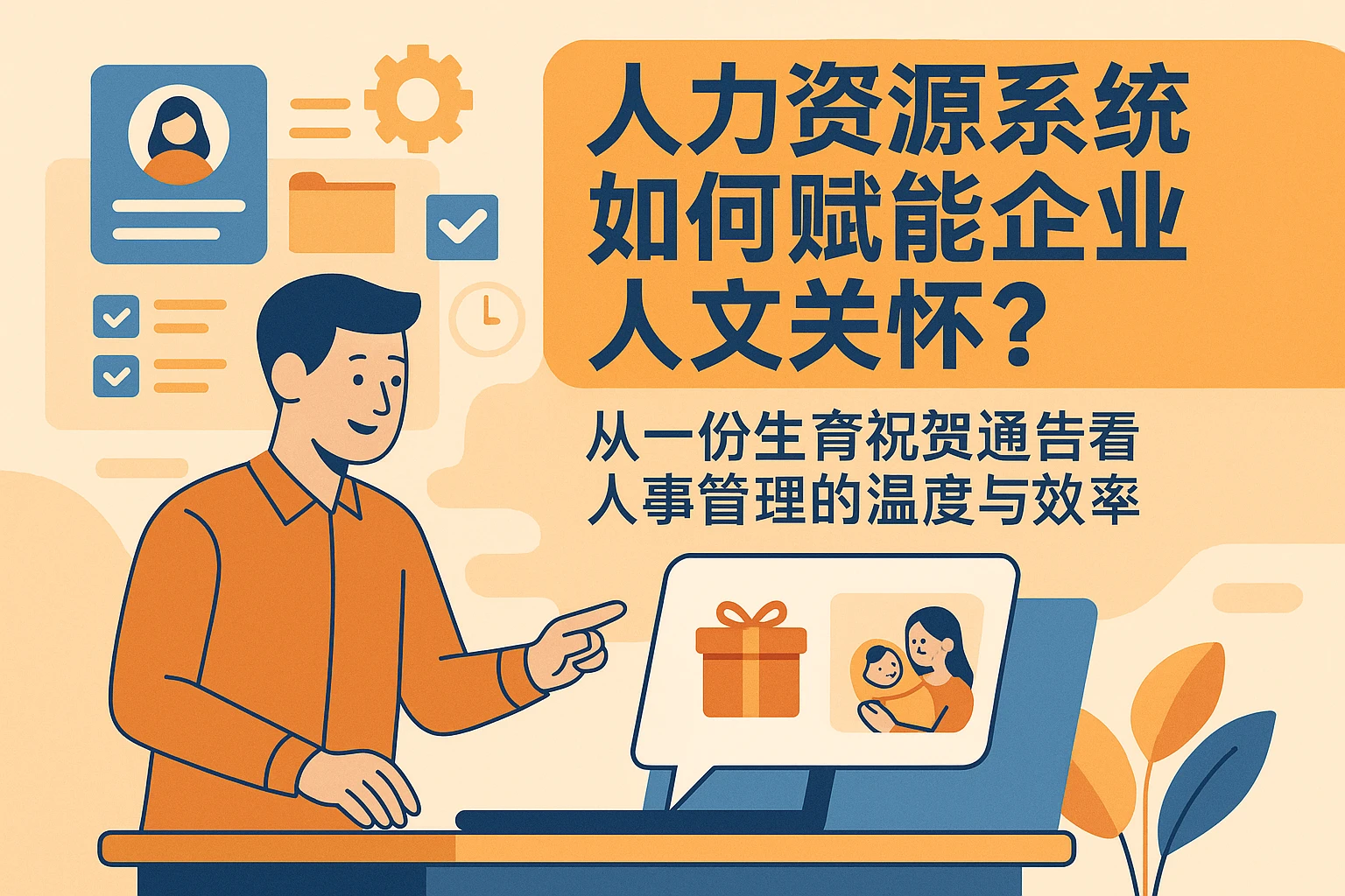 人力资源系统如何赋能企业人文关怀？从一份生育祝贺通告看人事管理的温度与效率