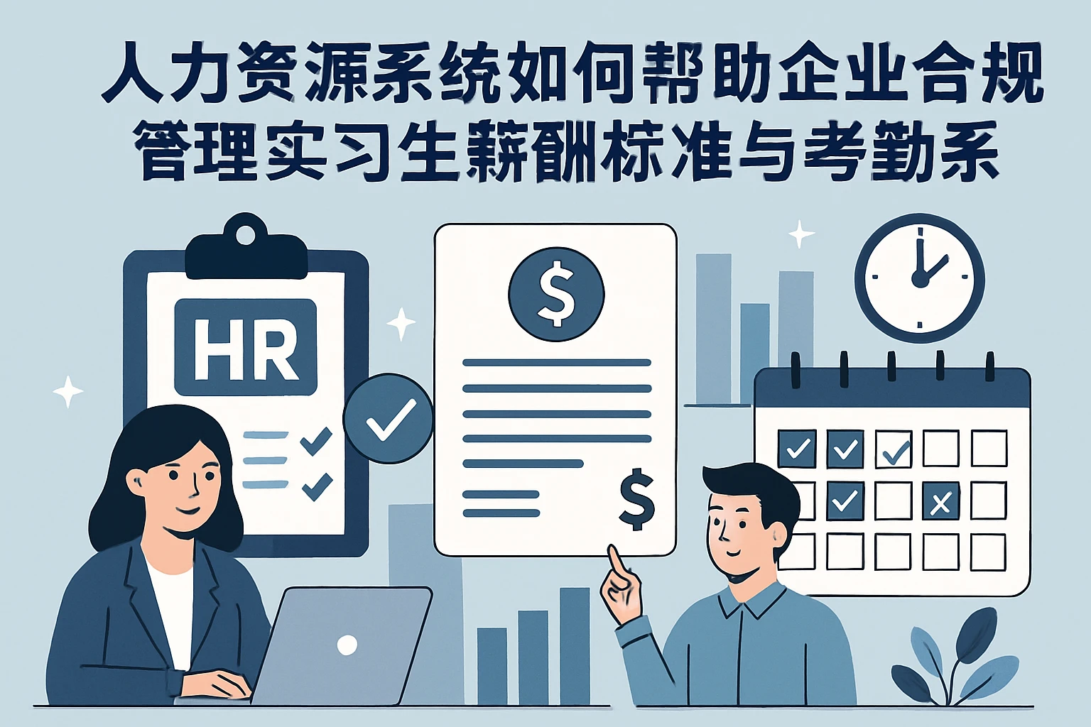 人力资源系统如何帮助企业合规管理实习生薪酬标准与考勤系统