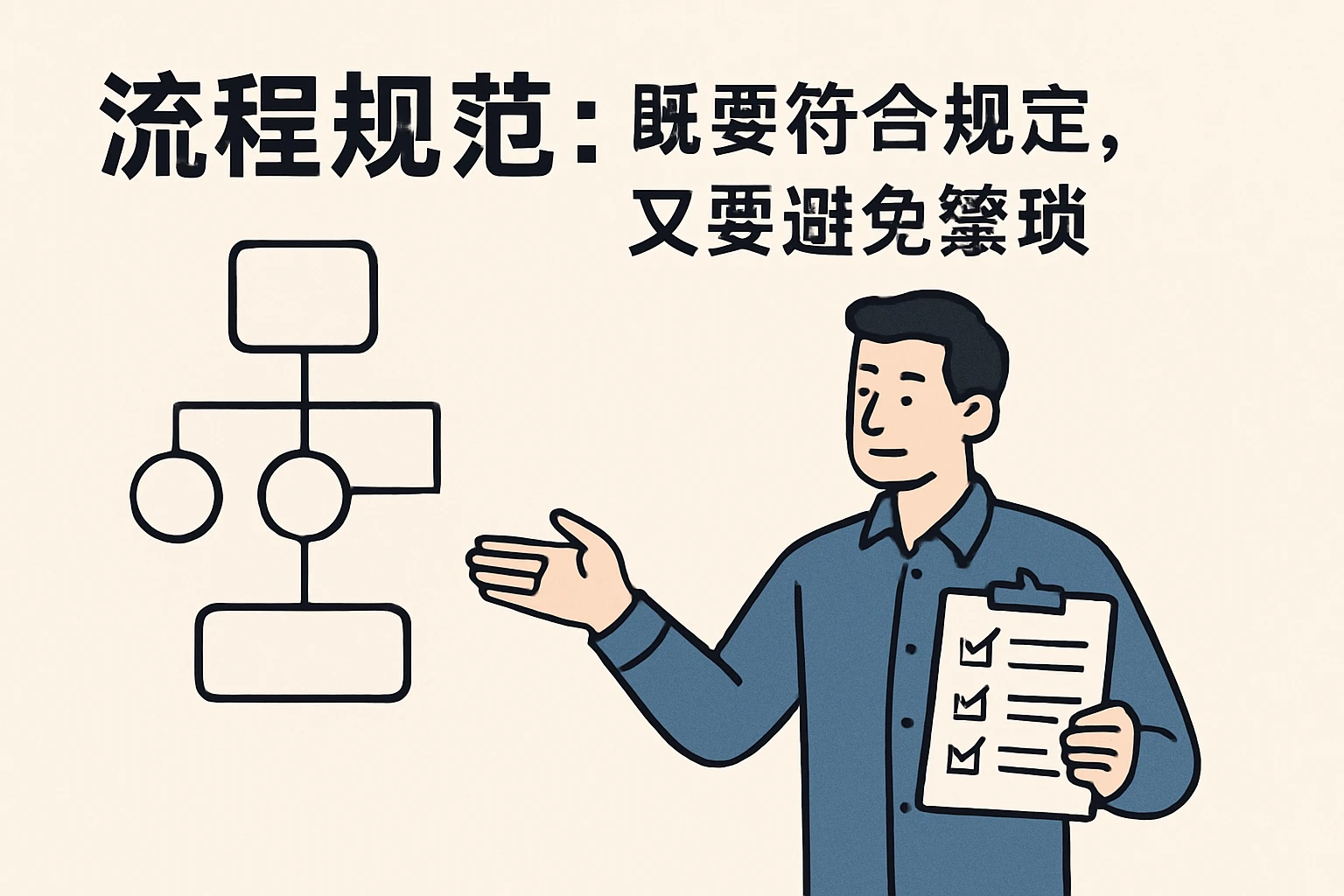 2. 流程规范:既要符合规定,又要避免繁琐