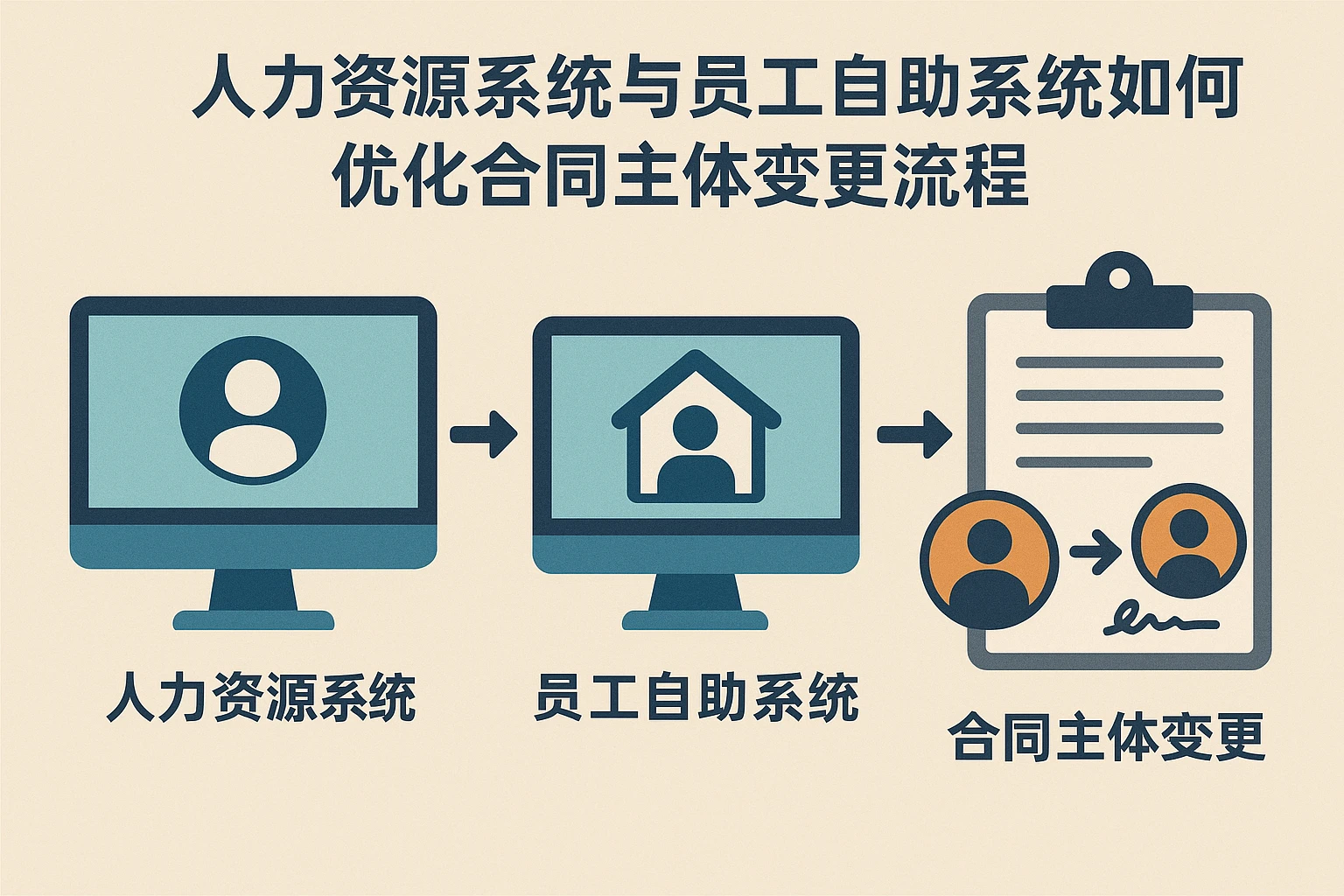 人力资源系统与员工自助系统如何优化合同主体变更流程