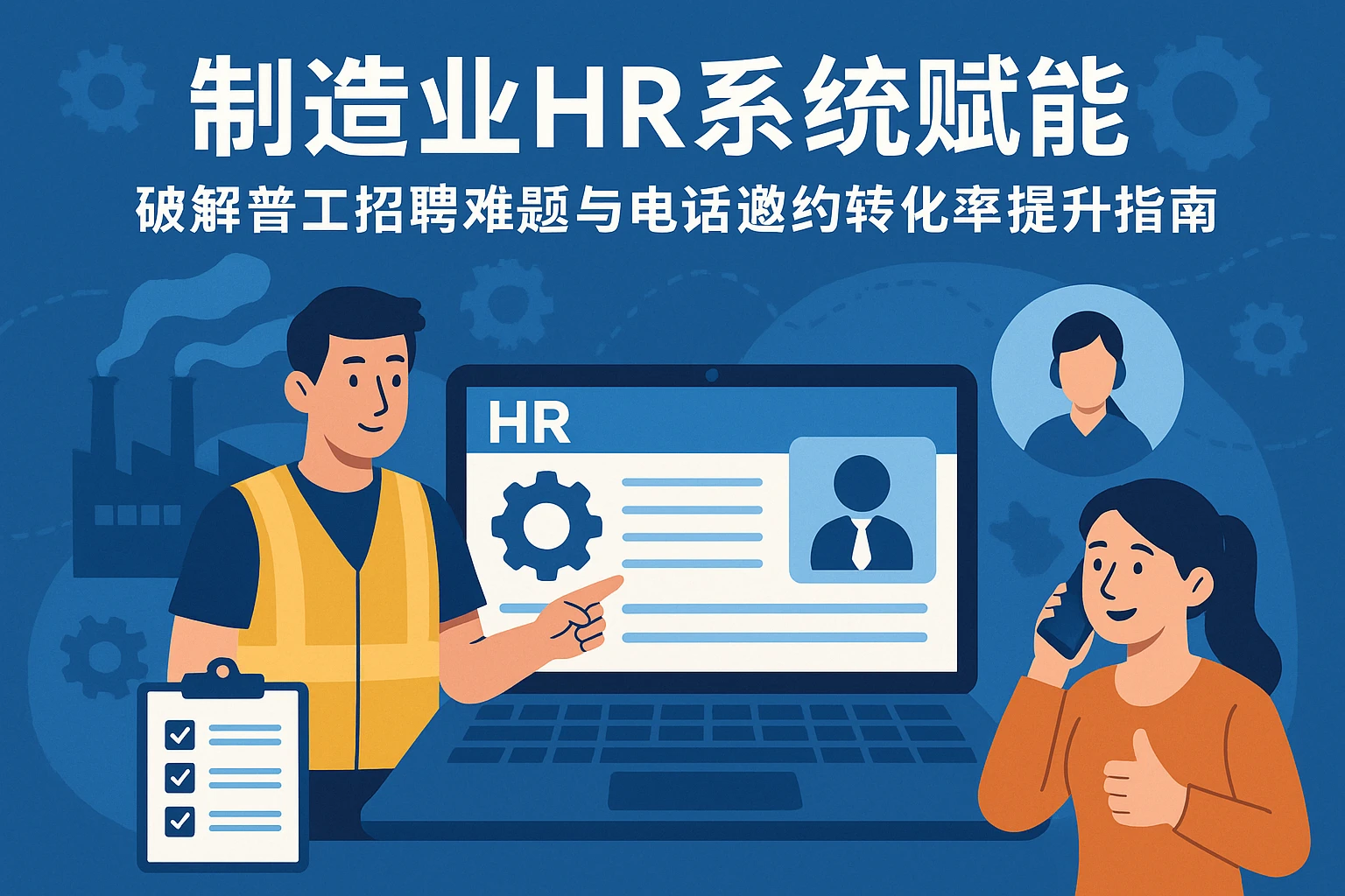 制造业HR系统赋能：破解普工招聘难题与电话邀约转化率提升指南