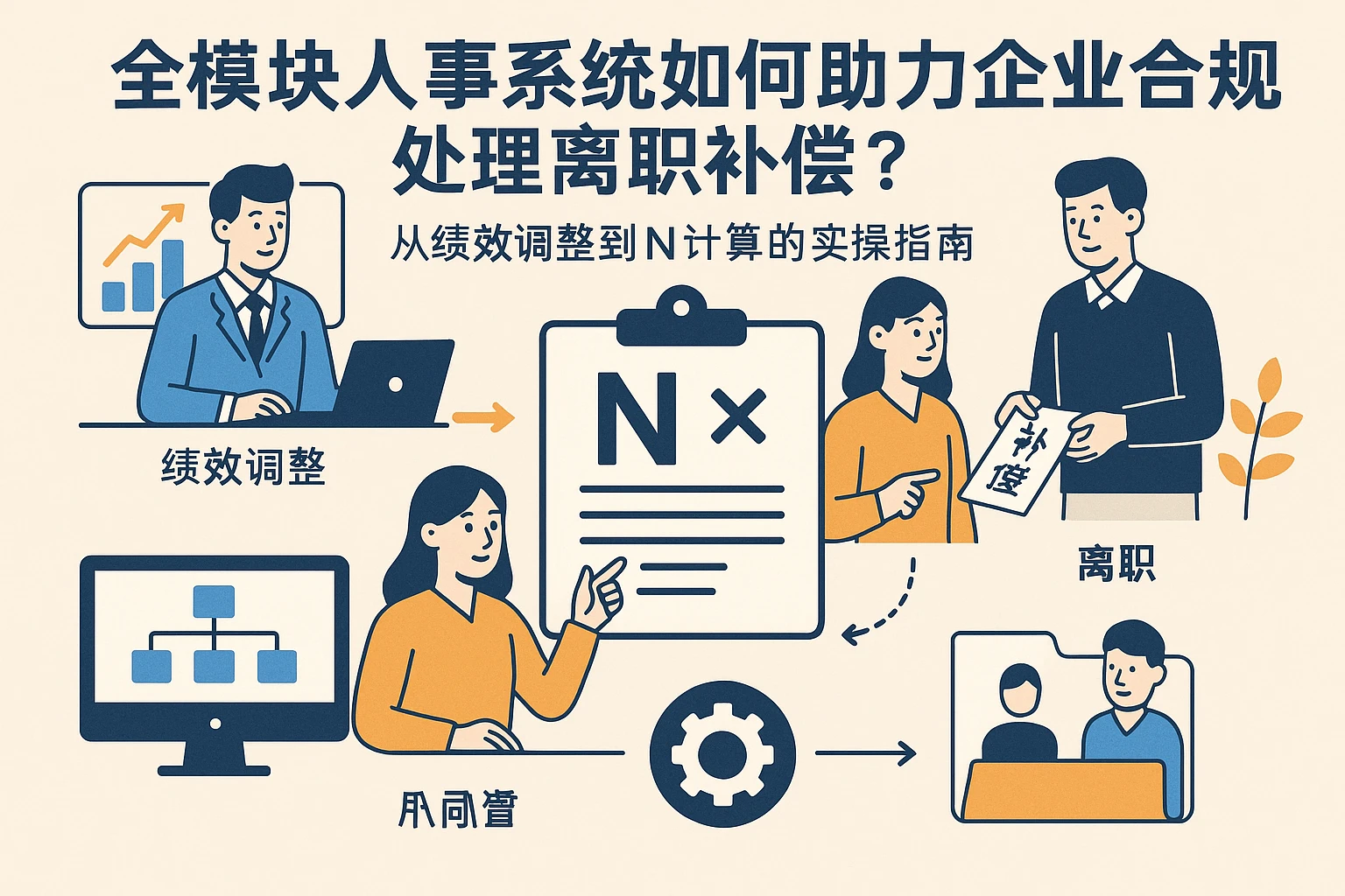 全模块人事系统如何助力企业合规处理离职补偿？从绩效调整到N计算的实操指南