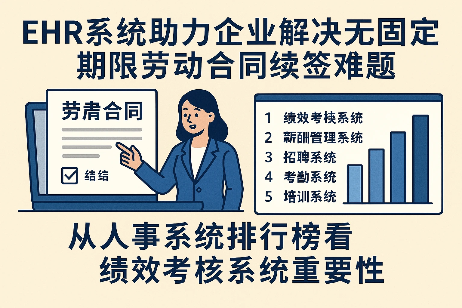 ehr系统助力企业解决无固定期限劳动合同续签难题，从人事系统排行榜看绩效考核系统重要性