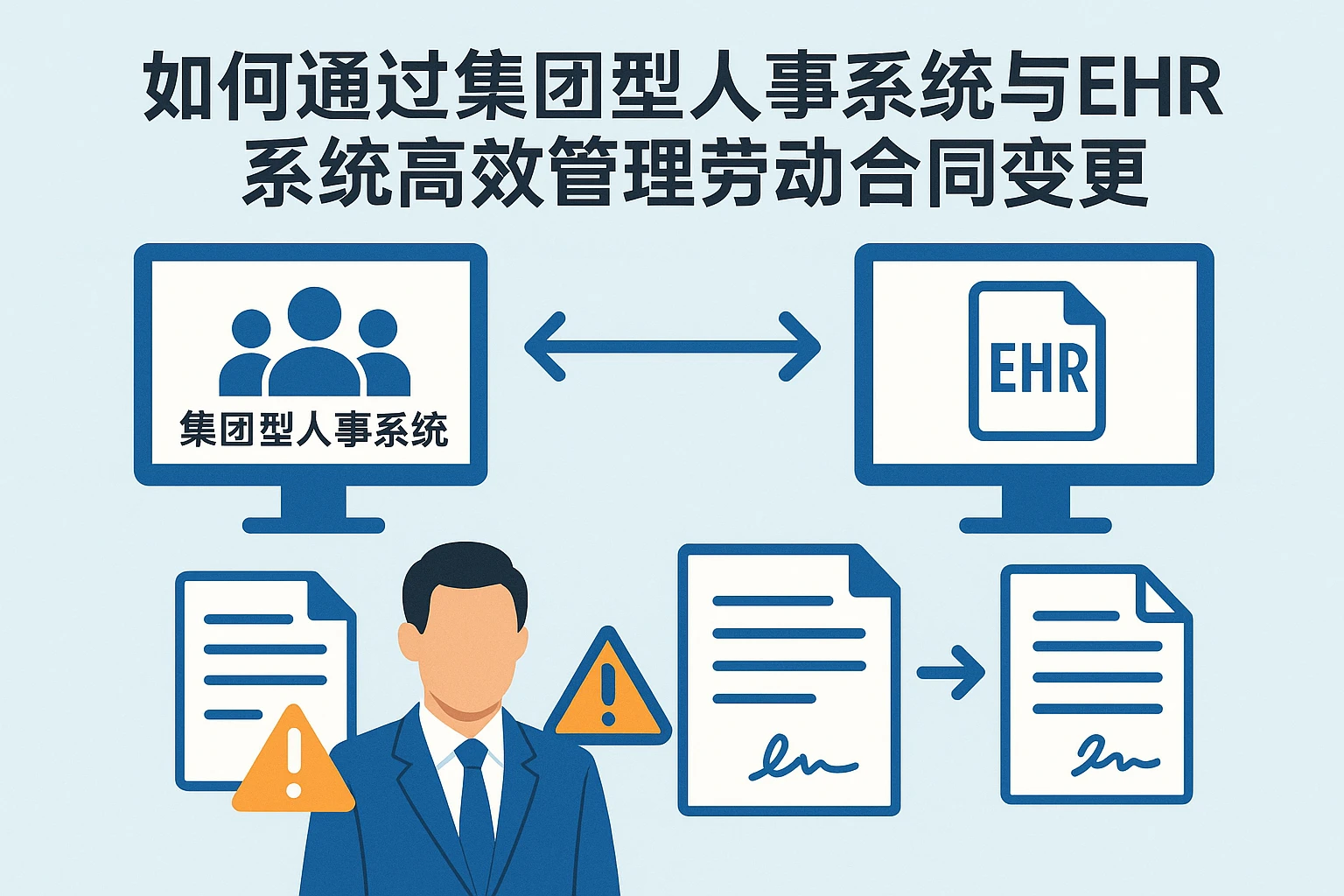 如何通过集团型人事系统与EHR系统高效管理劳动合同变更