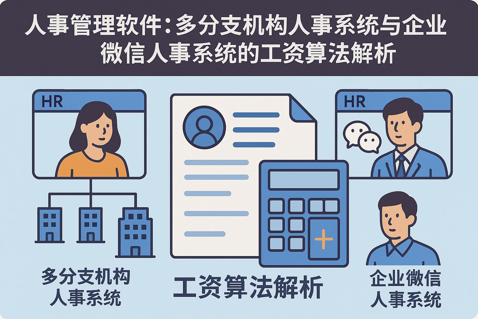 人事管理软件：多分支机构人事系统与企业微信人事系统的工资算法解析