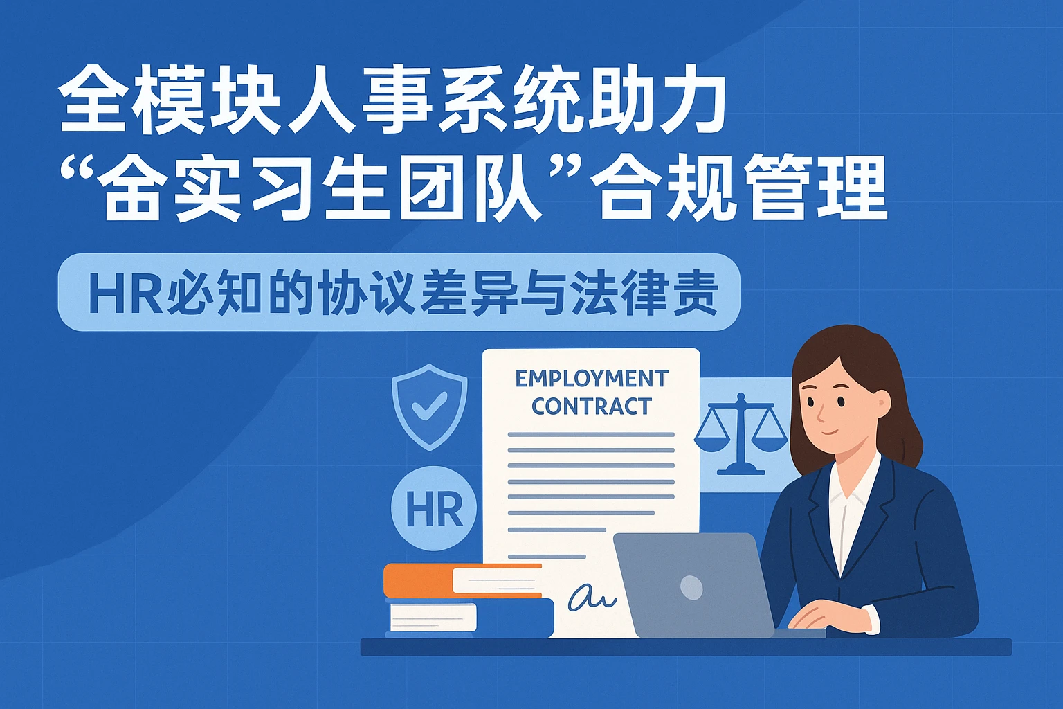 全模块人事系统助力“全实习生团队”合规管理：HR必知的协议差异与法律责任