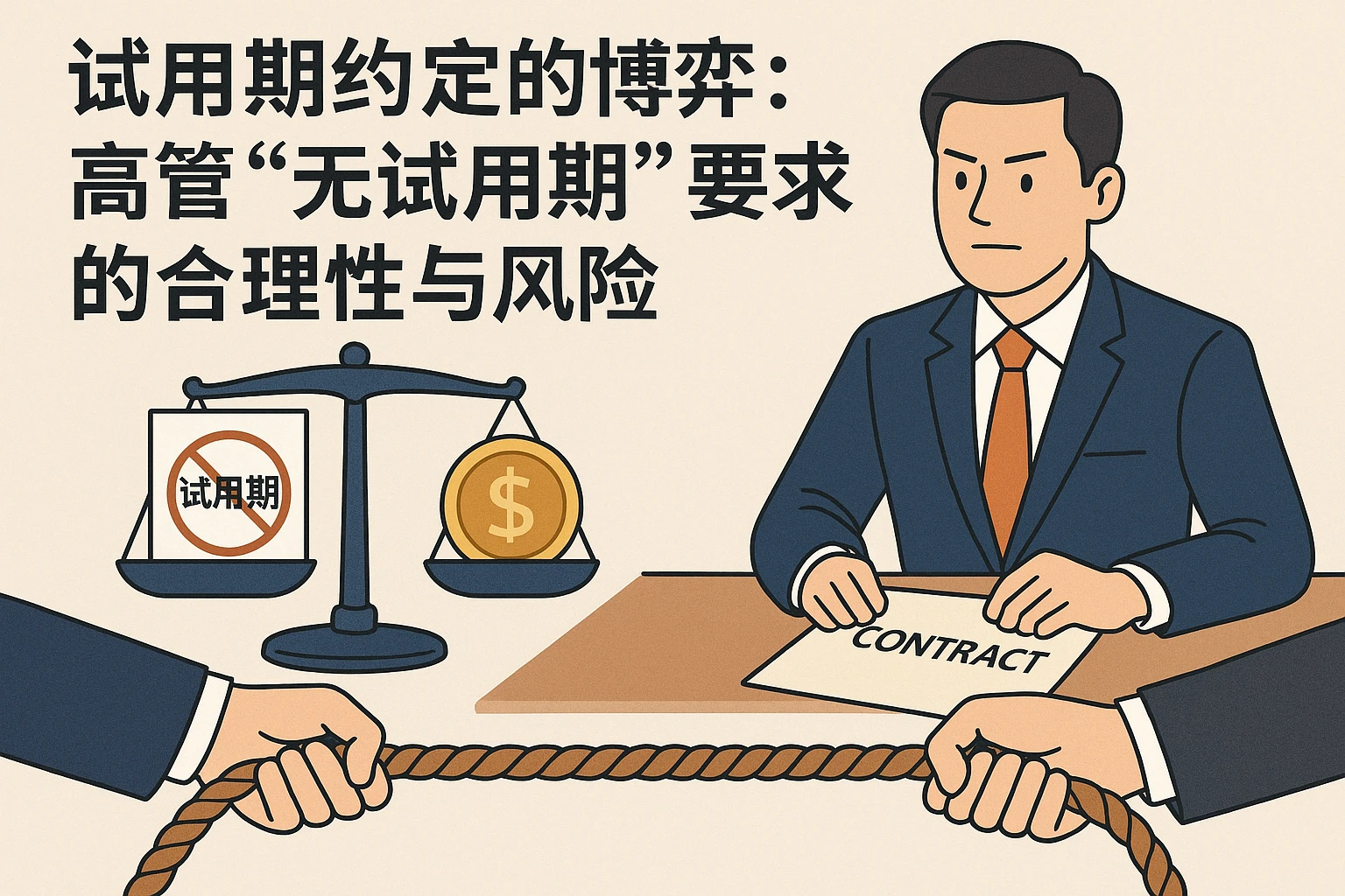 2. 试用期约定的博弈：高管“无试用期”要求的合理性与风险