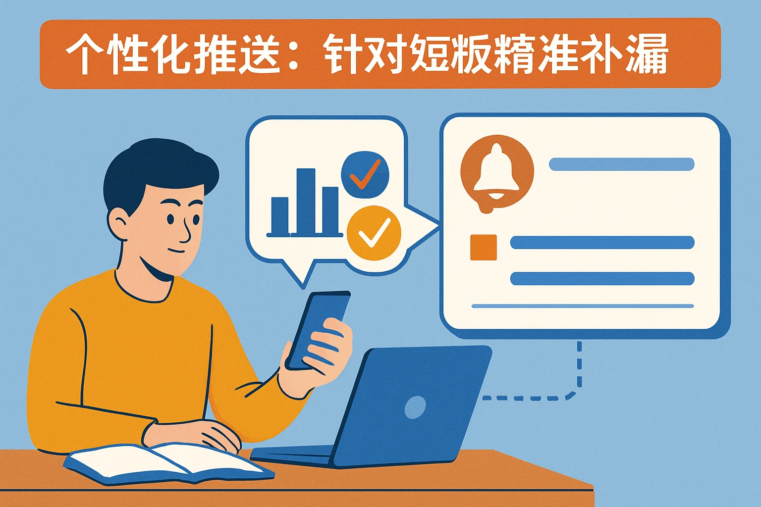 2. 个性化推送:针对短板精准补漏