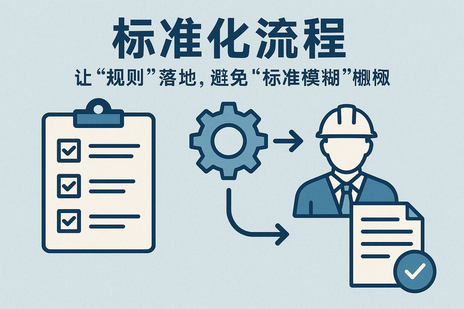 2. 标准化流程：让