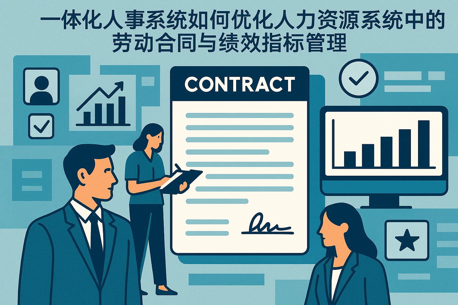 一体化人事系统如何优化人力资源系统中的劳动合同与绩效指标管理