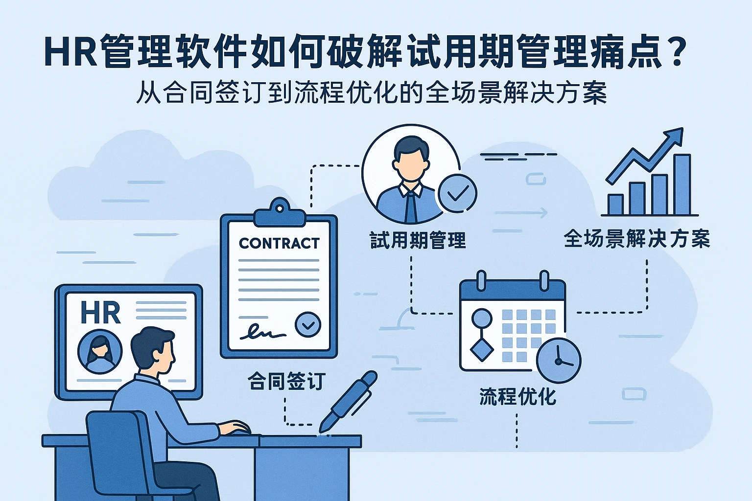 HR管理软件如何破解试用期管理痛点？从合同签订到流程优化的全场景解决方案