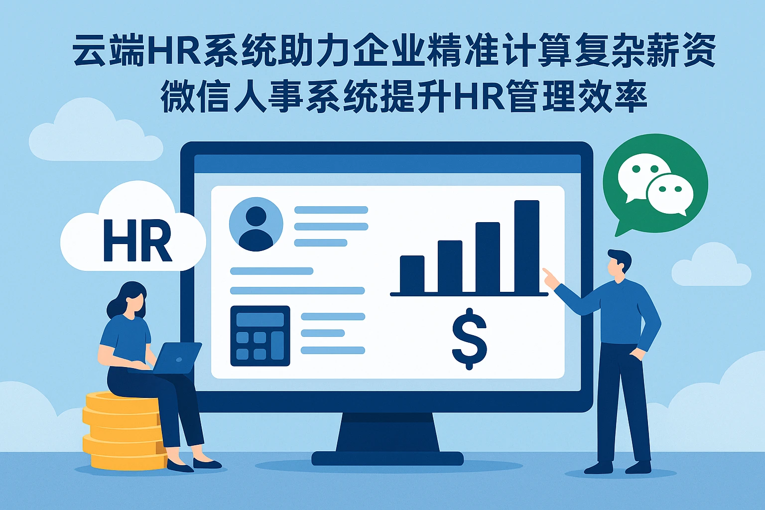 云端HR系统助力企业精准计算复杂薪资,微信人事系统提升HR管理效率