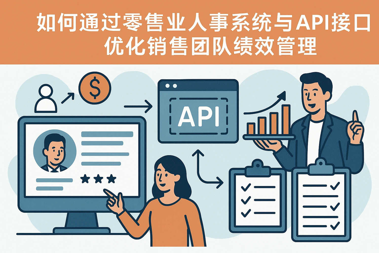 如何通过零售业人事系统与API接口优化销售团队绩效管理
