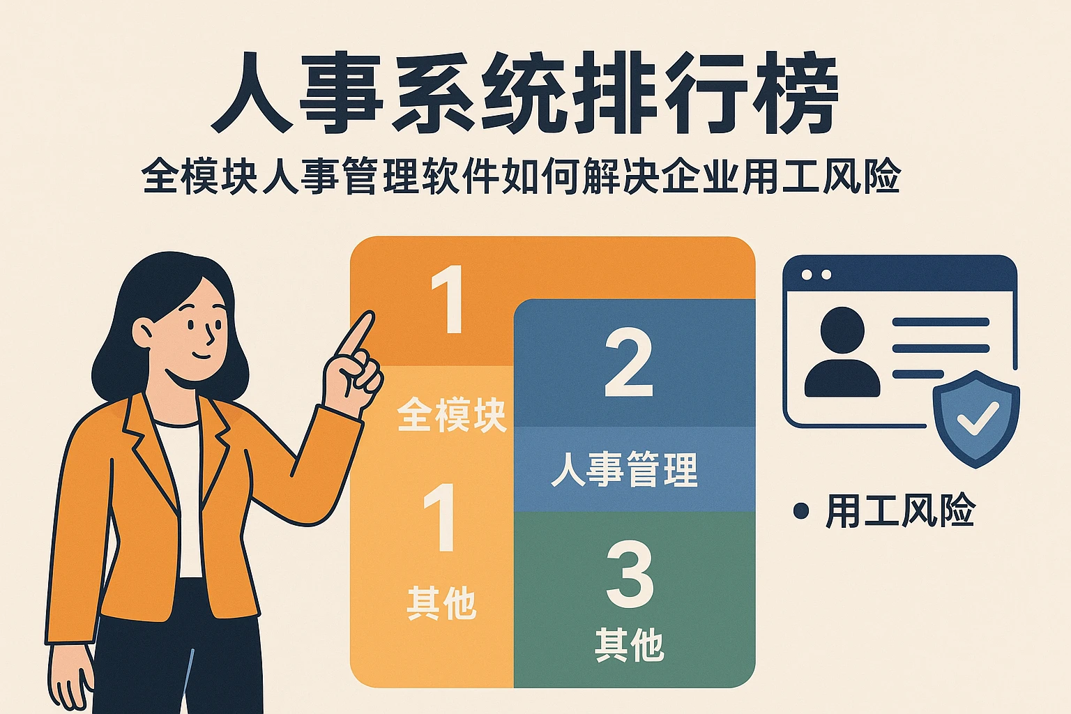 人事系统排行榜：全模块人事管理软件如何解决企业用工风险