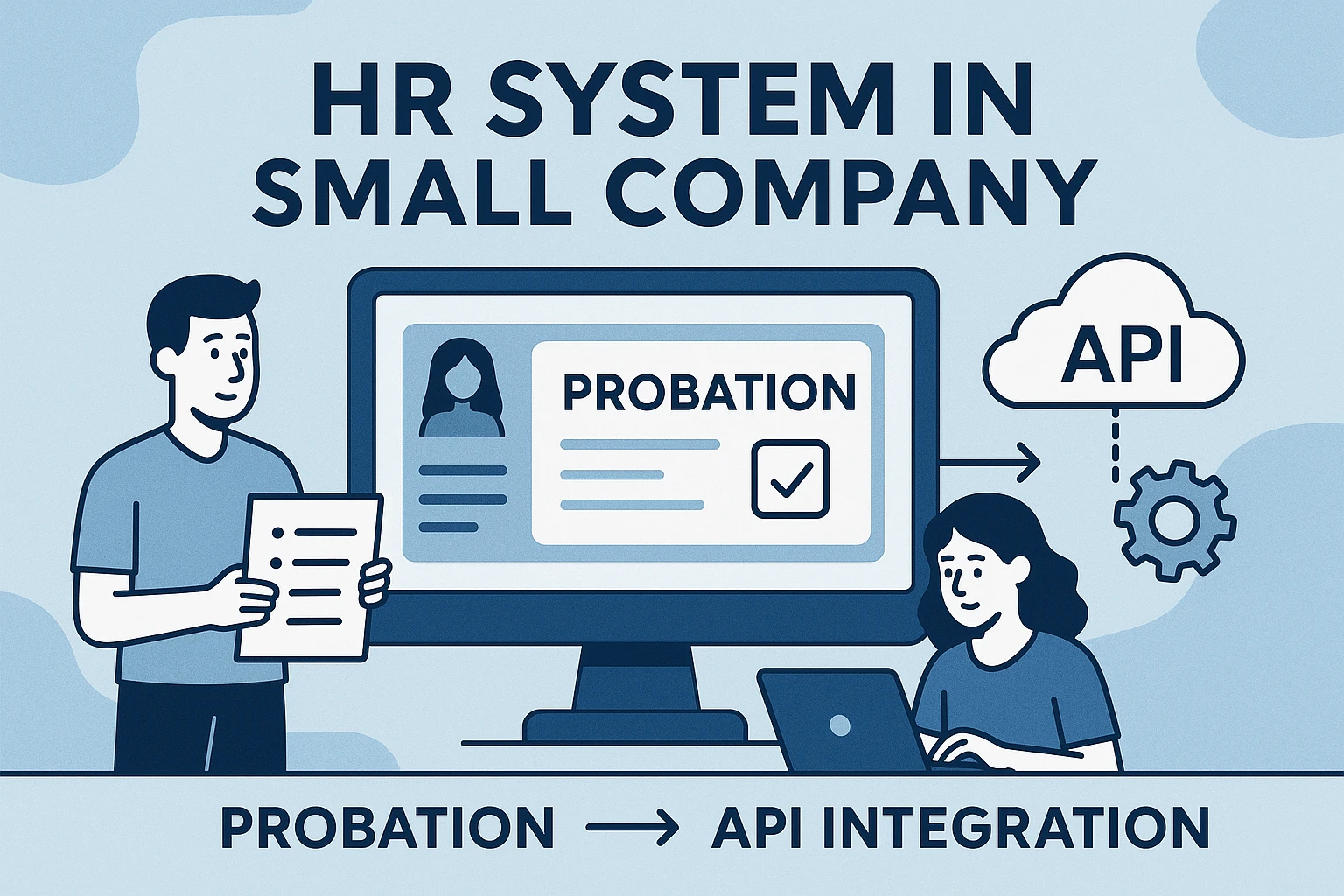 人力资源系统在小公司的简化流程:试用与API接口整合