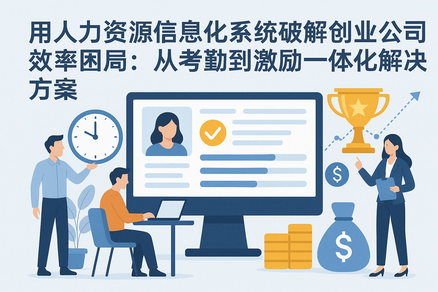 用人力资源信息化系统破解创业公司效率困局：从考勤到激励的一体化解决方案