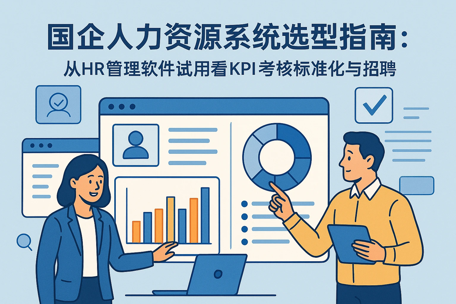 国企人力资源系统选型指南：从HR管理软件试用看KPI考核标准化与招聘协同