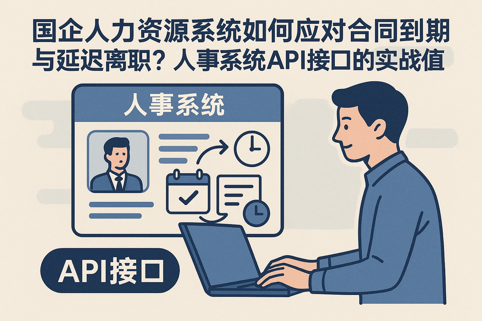国企人力资源系统如何应对合同到期与延迟离职？人事系统API接口的实战价值