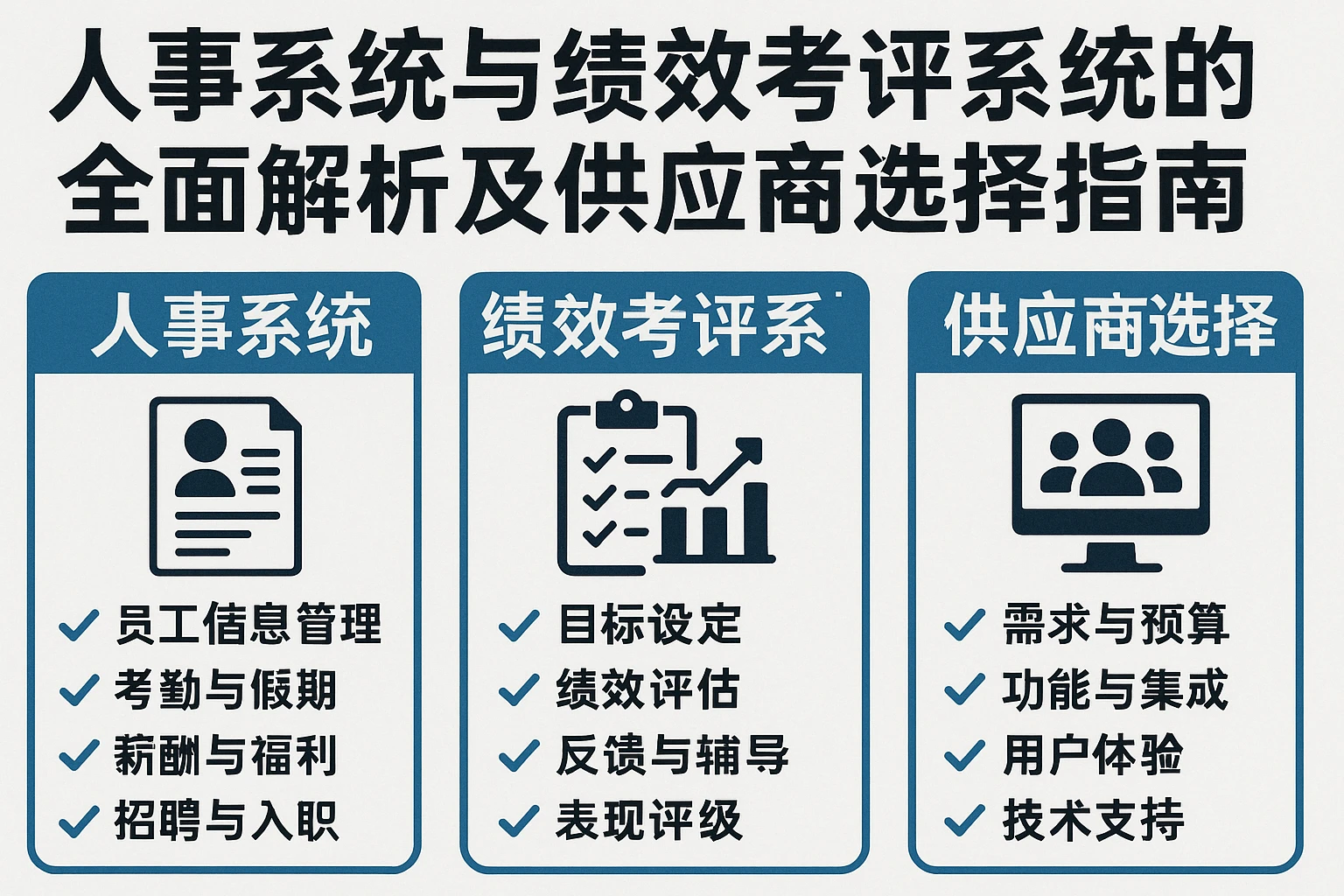 人事系统与绩效考评系统的全面解析及供应商选择指南