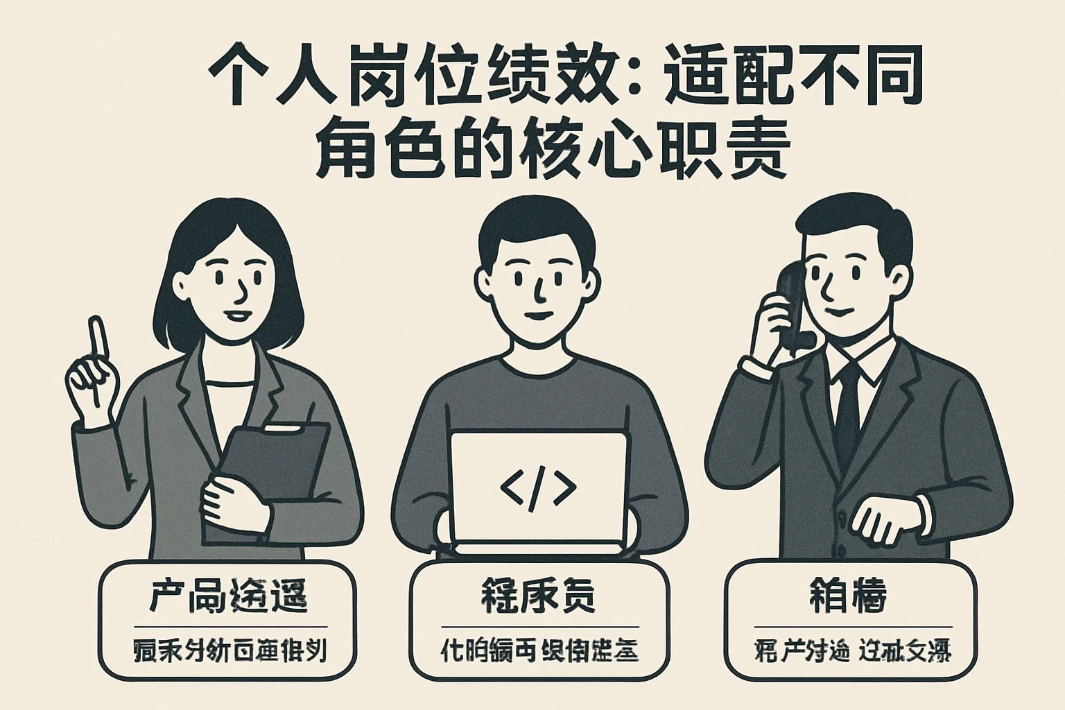 2. 个人岗位绩效：适配不同角色的核心职责