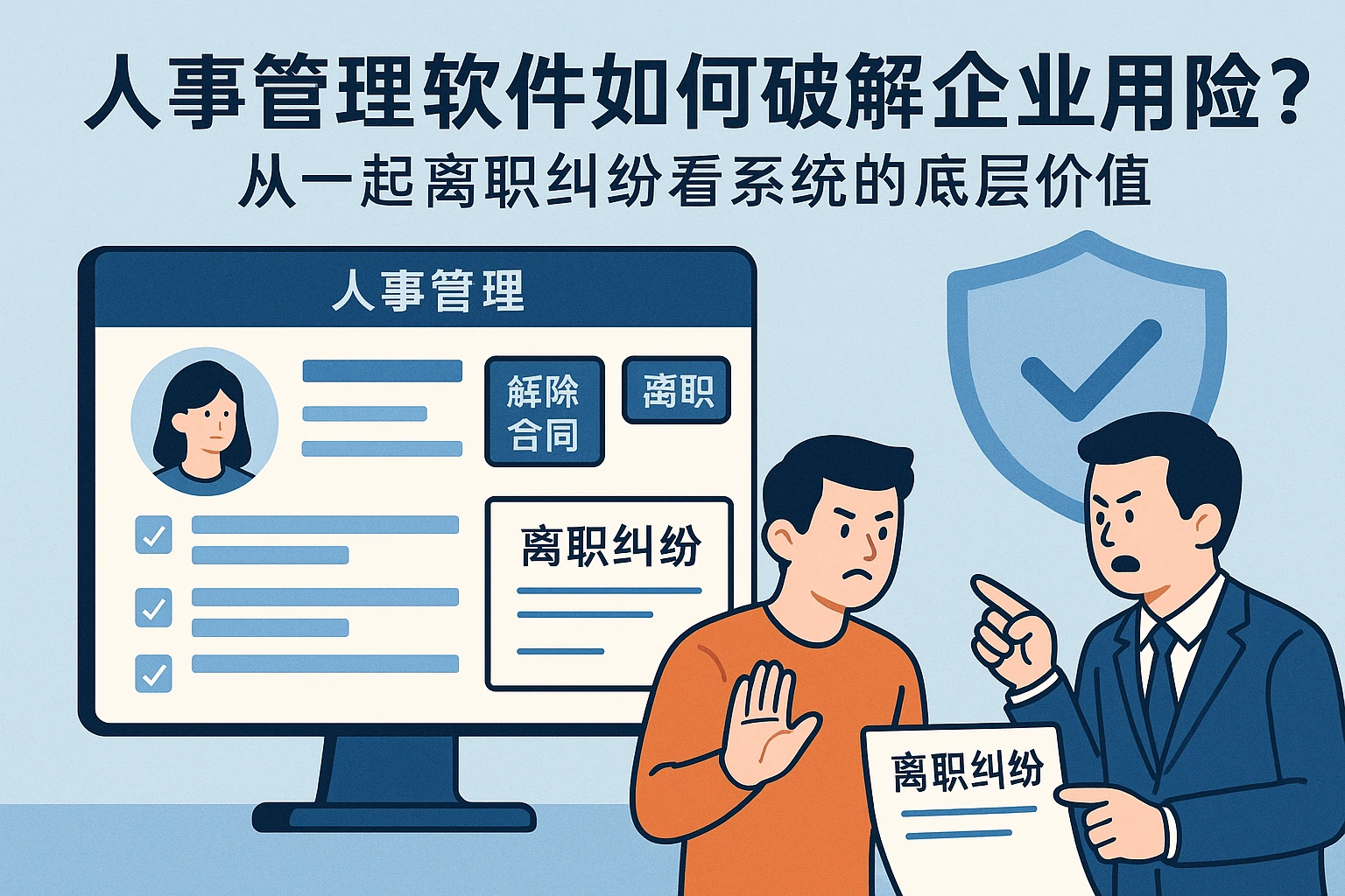 人事管理软件如何破解企业用工风险?从一起离职纠纷看系统的底层价值